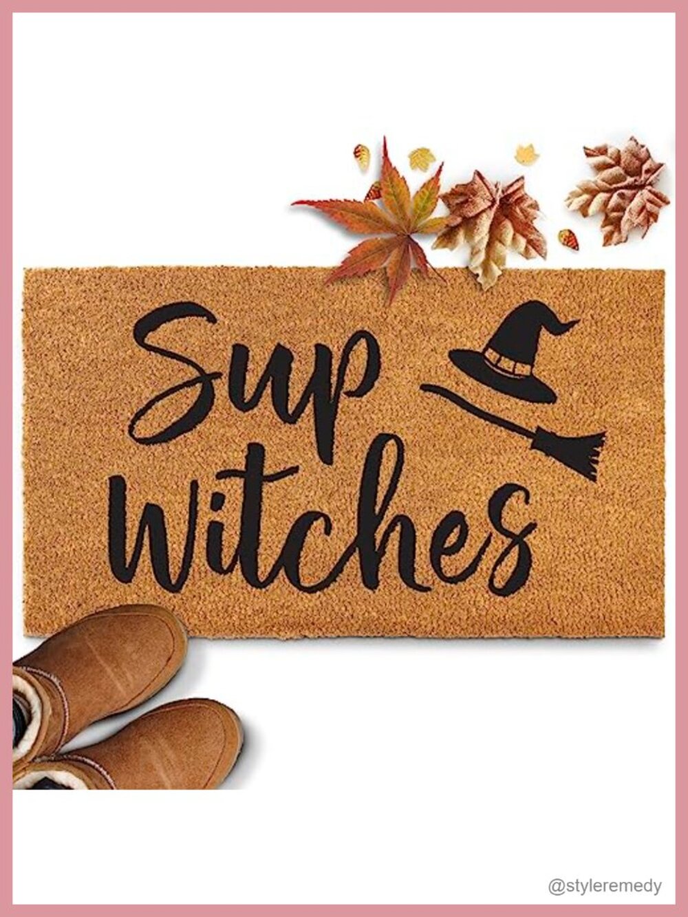 Sup Witches Coir Doormat 30x17 Inch Halloween Welcome Mat